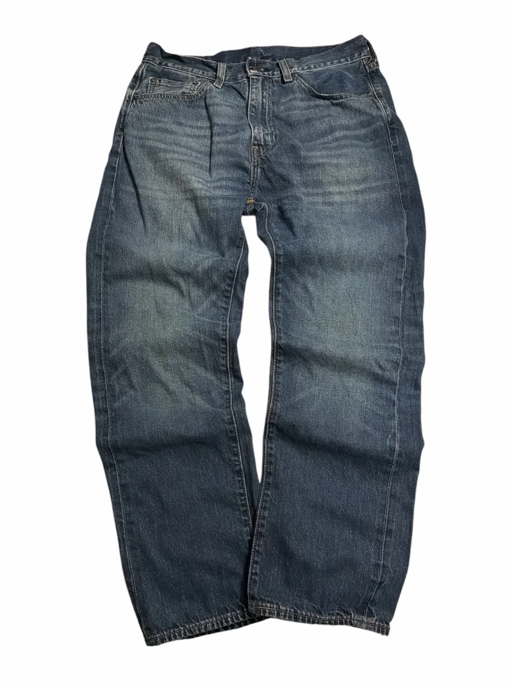 Big E Levi’s 505 denim blue jeans straight leg relax baggy 90s y2k vintage style